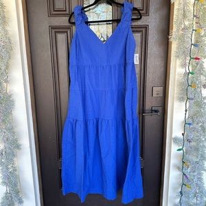 NWT Old Navy Blue Tie Back Dress